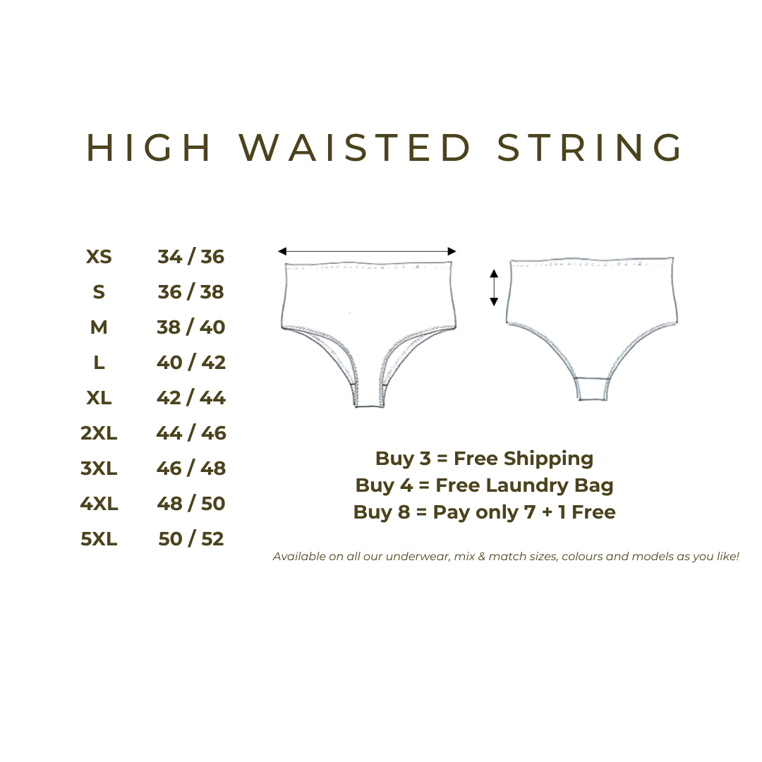 Ruby Red High Waisted String
